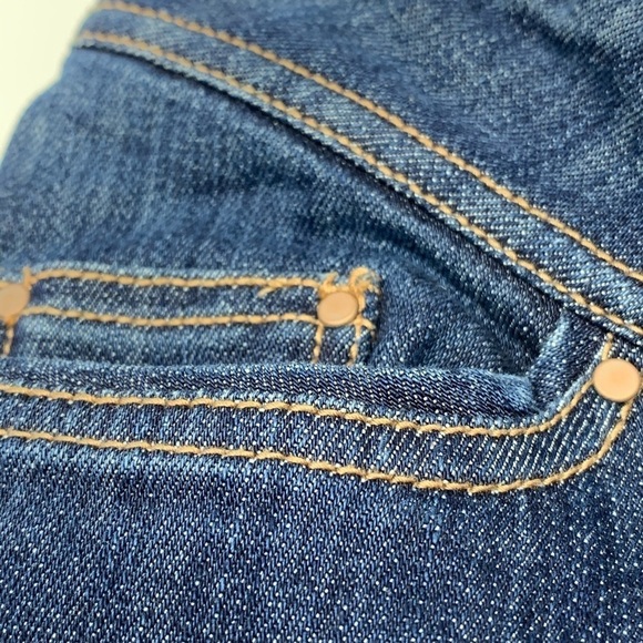 OLD NAVY Maternity Women’s Demi Panel Dark Wash Stretch Flare Jeans Size Small - Picture 13 of 15